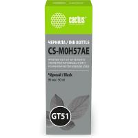Чернила Cactus CS-M0H57AE GT51 черный 90мл для HP Ink Tank 110/115/116/118/310/315/316/318/319/515/