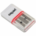Perfeo Card Reader Micro SD  (PF-VI-R008 White) белый (PF_5056)
