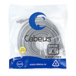 Cabeus PC-UTP-RJ45-Cat.6-15m Патч-корд U UTP  категория 6  2xRJ45 8p8c  неэкранированный  серый  PVC