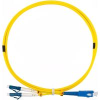 Rexant (50-2114-1) Патч-корд оптический одномодовый (SM) 9/125 OS2 разъемы zip-cord LC/UPC-SC/UPC 3мм Duplex LSZH 1м желтый