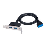 Cablexpert Планка USB 3.0 на заднюю панель низкопрофильная  2 порта USB (CC-USB3-RECEPTACLE-LP)