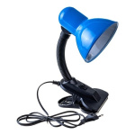 ЭРА Б0035060 Настольный светильник N-212-E27-40W-BU на прищепке синий