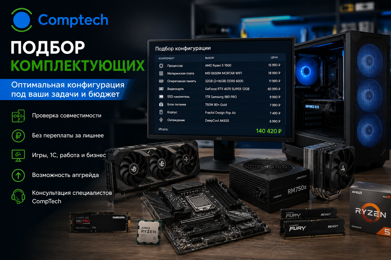 Подбор комплектующих Подбор комплектующих