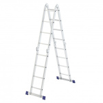 СИБРТЕХ Лестница шарнирная алюминиевая  4х4  Россия [97882]