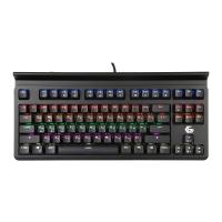 Клавиатура игровая Gembird KB-G520L ,{USB, механические переключатели, 87 клавиш,подсветка Rainbow 10 режимов, провод 1.8м, подставка под телефон}
