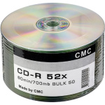 Диски CMC CD-R 80 52x Bulk 50 (141151)
