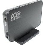 AgeStar 3UB3A8-6G (Black) Мобил рек  usb3.0 to 3 5"hdd SATA алюминий