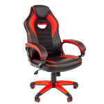 Офисное кресло Chairman   game 16 Россия экопремиум черный красный (7024557)