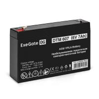 Exegate EX282951RUS Аккумуляторная батарея DTM 607 (6V 7Ah, клеммы F1)