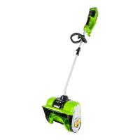 Greenworks Снегоуборщик аккумуляторный GD40SSK4, (40V, 30 см, бесщеточный, с 1хАКБ 4 А.ч и ЗУ) [2600807UB]