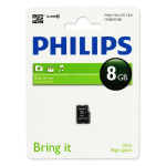 Micro SecureDigital 8GB Philips microSDHC Class 10 (FM08MD45B 97)