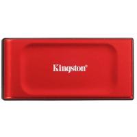 Kingston Portable SSD 2TB [SXS1000R/2000G] XS1000R, Type-C/A, USB 3.2 Gen 2, R/W 1050/1000MB/s, 70x33x14mm, 29g., Red (5 лет)