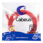 Cabeus PC-UTP-RJ45-Cat.5e-5m-RD-LSZH Патч-корд U UTP  категория 5е  2xRJ45 8p8c  неэкранированный  к