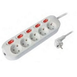 СТАРТ (4680024810432) Сетевой удлинитель C У S 5х1-ZDIV.  с заземлением и защитой от детей сечение п