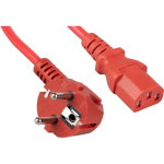 Cabeus PC-186-VDE-1.8M-RD Кабель питания компьютера (Schuko+C13) (3x0.75)  красный  1.8м