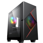 GameMax Корпус Cyclops BR без БП (Midi Tower  ATX  Черно-красн. 1*USB2.0 + 1*USB3.0  2*120мм)