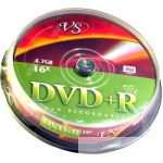 Диски VS DVD+R 4.7Gb  16x  Cake Box 10шт.(620533)