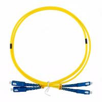 Rexant (50-2110-1) Патч-корд оптический одномодовый (SM) 9/125 OS2 разъемы zip-cord SC/UPC-SC/UPC 3мм Duplex LSZH 1м желтый