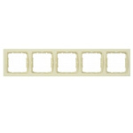 Iek EMB52-K33-Q1 РУ-5-БК Рамка 5 мест. квадратная BOLERO Q1 кремовый