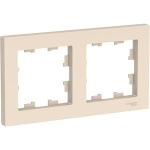 Systeme electric ATN000202 ATLASDESIGN 2-постовая РАМКА  универсальная  БЕЖЕВЫЙ