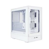 Корпус Ginzzu CL420 mATX передняя панель Стекло белый