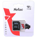 Micro SecureDigital 64GB Netac P500 ECO <NT02P500ECO-064G-R>  (с SD адаптером)