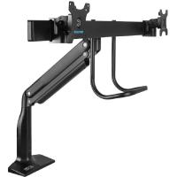 Kromax OFFICE-20 черный  Настольный кронштейн для двух мониторов 17"-35" (до 2х10кг)