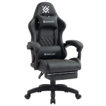 Игровое кресло Bora Тем.серый класс 4 PU подножка DEFENDER (64024)