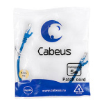 Cabeus PC-UTP-RJ45-Cat.5e-0.3m-BL Патч-корд U UTP  категория 5е  2xRJ45 8p8c  неэкранированный  сини