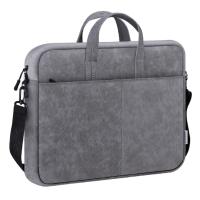 Defender Сумка для ноутбука Solid  15.6" PU кожа, серый, карман (26088)			