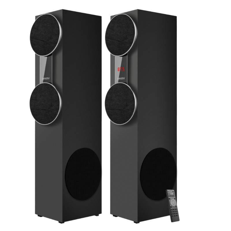 Ginzzu GM-325  Акустическая система 2.0  2x60W BT USB SD FM AUX ДУ