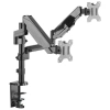 ONKRON G140 чёрный {Для двух экранов диагональю 13"-32" Допустимая нагрузка: 2х (1-8 кг (2.2 - 17.6 lbs)) VESA: 100x100, 75x75}