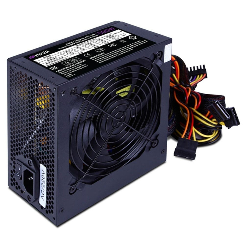 HIPER Блок питания HPP-500 BOX (ATX 2.31  500W  Active PFC  120mm fan  черный)