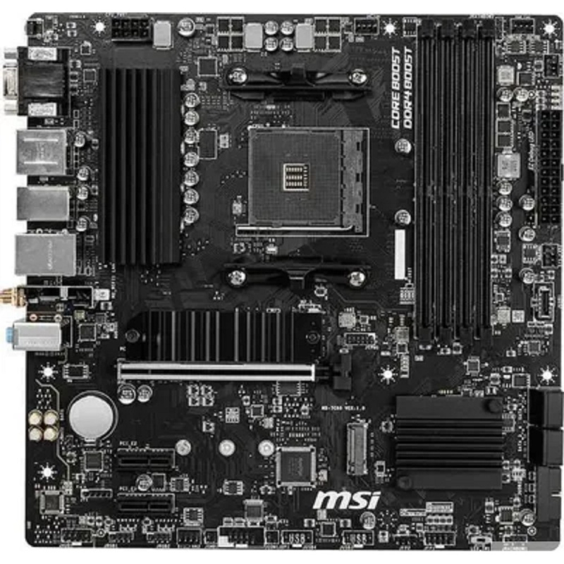 Фото  MSI B550M PRO-VDH WIFI {Soc-AM4 AMD B550 4xDDR4 mATX AC`97 8ch(7.1) GbLAN RAID+HDMI+DP}