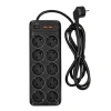 Powercom Сетевой фильтр SP-10 USB2A1CB 3,0 м (10*EU (СЕЕ 7/3)+1*USB-C+2*USB-A) {2065290}
