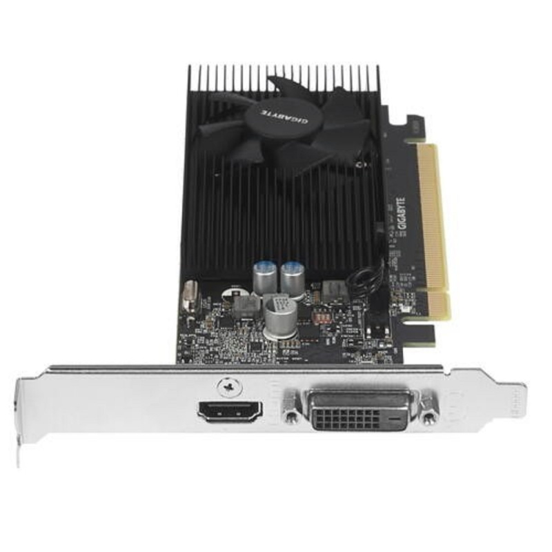 Фото  Gigabyte GV-N1030D4-2GL RTL (V1.0) {nVidia GeForce GT 1030 2048Mb 64bit DDR4 1177/2100 DVIx1/HDMIx1/HDCP low profile}