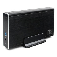 Фото  Gembird EE3-U3S-80 Внешний корпус 3.5" чёрный, USB 3.0, SATA, HDD/SSD, до 10 Тб, алюминий