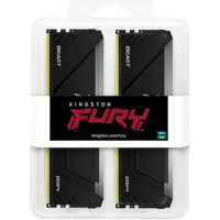 Фото  Kingston DDR4 DIMM 2x16GB 3200MHz  KF432C16BB2AK2/32 Fury Beast RGB RTL Gaming PC4-25600 CL16 288-pin 1.35В kit single rank с радиатором Ret