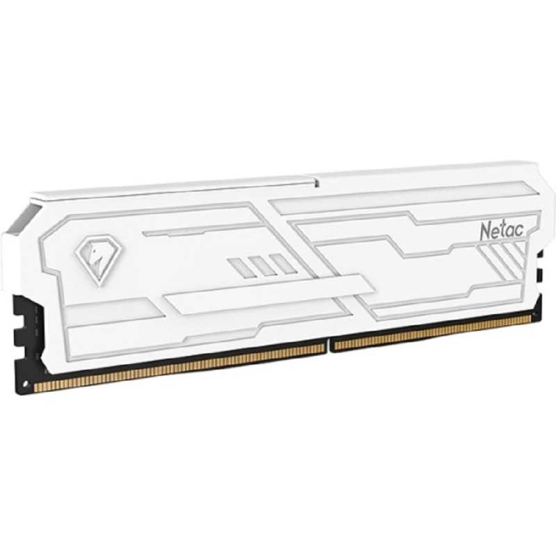 Фото  Netac DDR4 DIMM 8GB Shadow III 3200MHz CL16 1.35V / NTSHD4P32SP-08W / White / with radiator