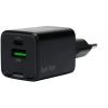 Cablexpert зарядное устройство 30Вт GaN, 3А, QC4.0/PD, 1xUSB, 1xType-C, черный, пакет (MP3A-PC-64)