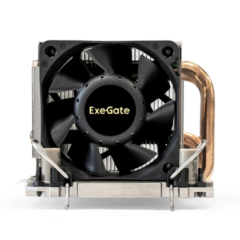 Фото  Exegate EX293442RUS Кулер ExeGate ESNK-P0078AP4.PWM.2U.4189.Cu (Al+Cu, 2U, 5 тепл. трубок, LGA 4189, TDP 300W, Fan 80mm, PWM, 2100-8000RPM, 2 ball bea