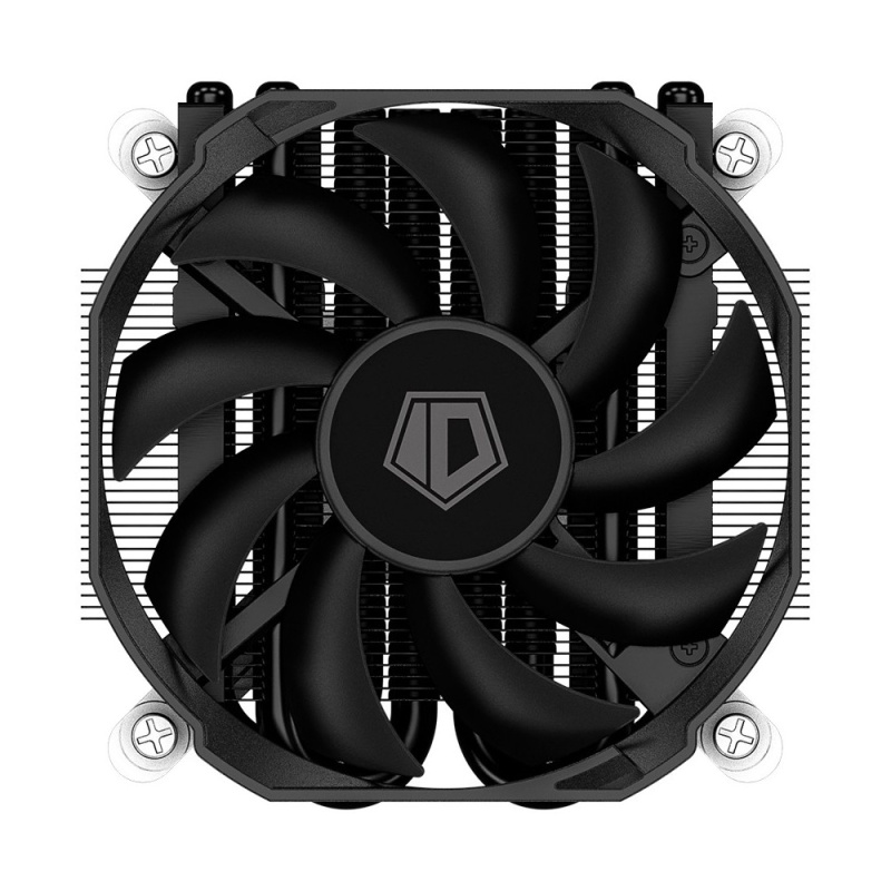 Фото  Cooler ID-Cooling IS-30i BLACK LGA1700/1200/115X низкопрофильный высота 30mm (36шт/кор, TDP 100W, PWM, 4 тепл.трубки прямого контакта, FAN 92mm) BOX