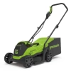 Greenworks GD24LM33 Газонокосилка аккумуляторная , 24V, 33 см, бесщеточная, без АКБ и ЗУ [2516107]