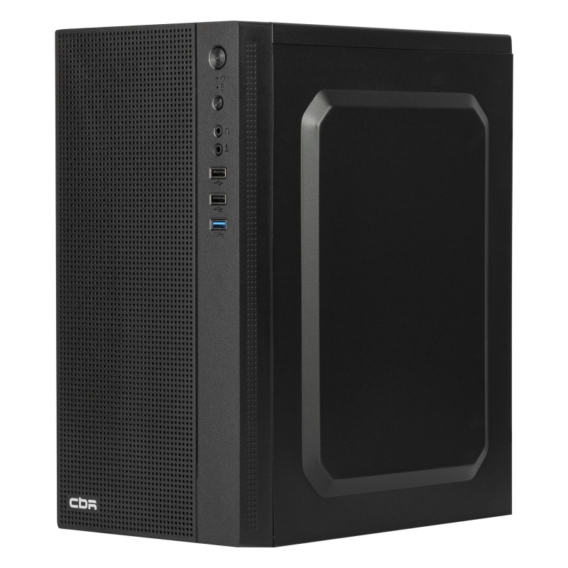 Фото  CBR Корпус mATX Minitower MX12, c БП PSU-ATX500-08EC (500W/80mm), 1*USB 3.0, 2*USB 2.0, HD Audio+Mic, Black [PCC-MATX-MX12-500W2]