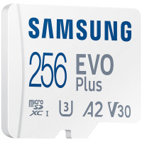Фото  Micro SecureDigital 256GB Samsung EVO+ Карта памяти V10 W/A [MB-MC256SA/EU]