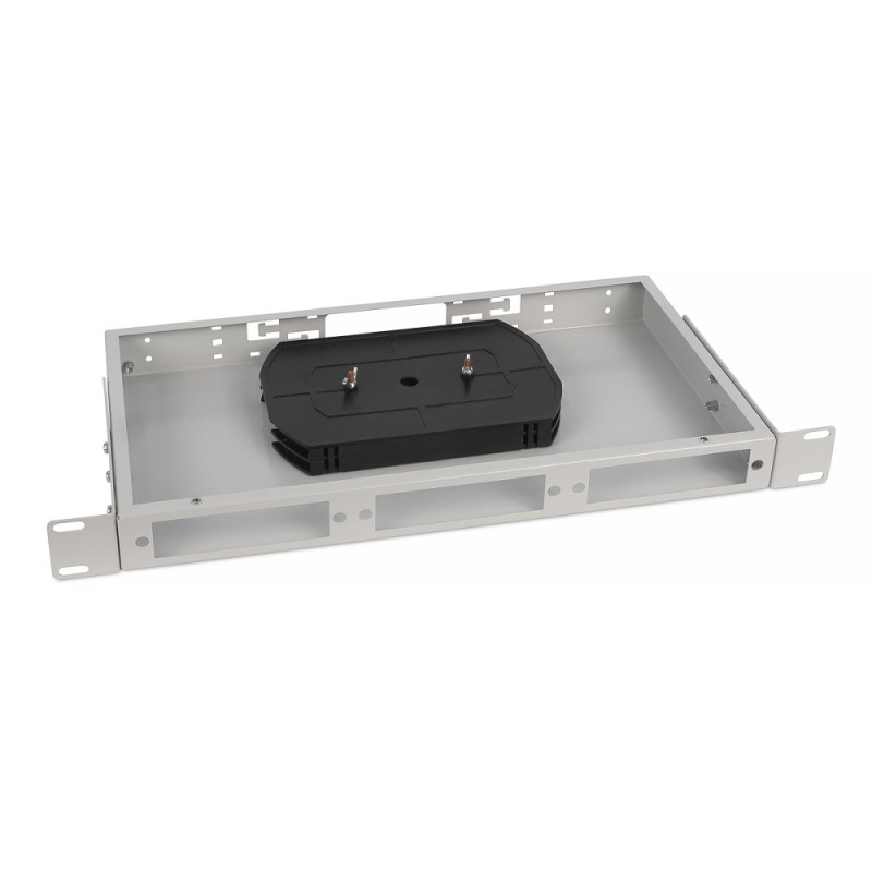 Фото  Cabeus FO-CS-19-3FP-GY Кросс бокс оптический 19" 1U на 3 адаптерные панели, цвет серый