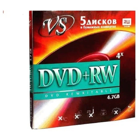 VS DVD+RW 4 7 GB 4x конверт 5