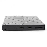 Фото  USB 3.0 Gembird DVD-USB-04 пластик, со встроенным кардридером и хабом черный