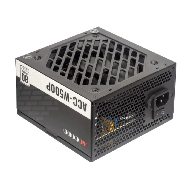 Фото  Accord ACC-W500P ATX 500W ACC-W500P 80+ white (20+4pin) 120mm fan 6xSATA RTL
