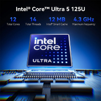 Фото  GEEKOM GMIT12U5125U-16512-EU Мини ПК IT12, GMIT12U5125U-16512-EU, Intel U5-125U 16GB+512GB, WIN11 Pro